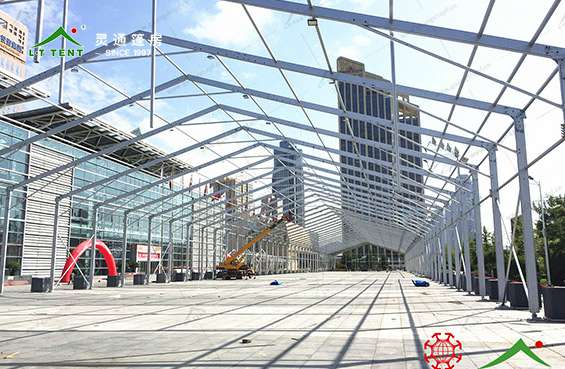 英国上市公司官网365篷房为农高会搭建会展篷房