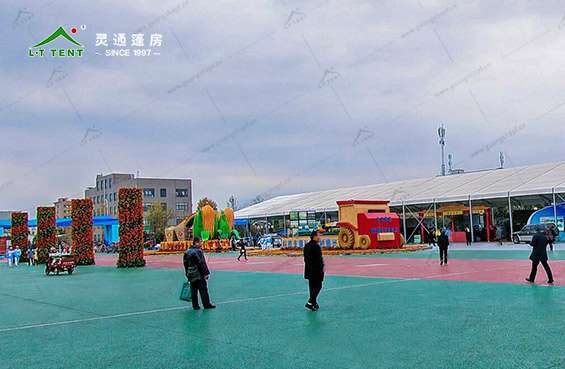 英国上市公司官网365篷房为农高会搭建会展篷房